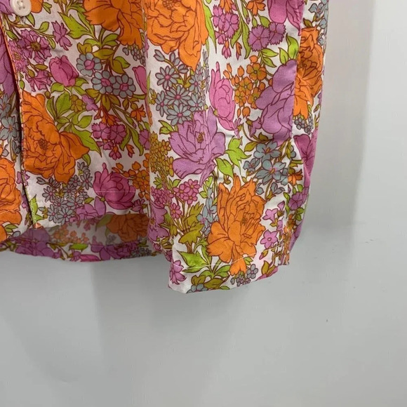 BP Be Proud By Retro Flower Print Gender Inclusive Dress Pink Floral SZ XS NWT - Picture 5 of 13